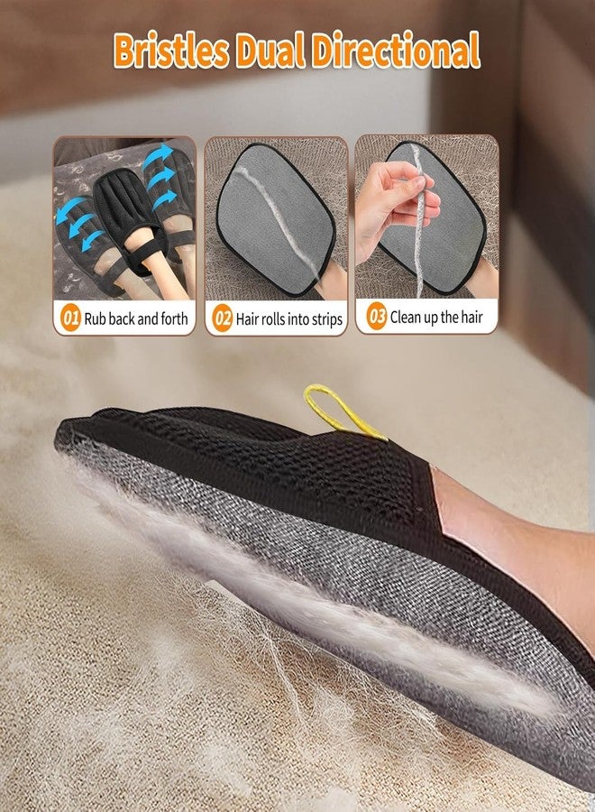 ZTOCOZ Pet Hair Removal Glove for Cats & Dogs, Upgraded Five-Finger Electrostatic Pet Hair Gloves, Reusable Magic Brush Pet Hair Remover Tool for Laundry, Couch, Carpet, Car Seat - Image 3